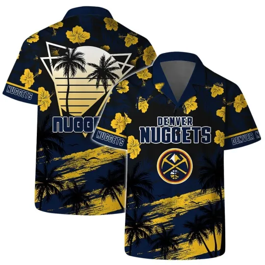 Discover Denver Basketball Team Nuggetss Hawaiian Shirt Button Down Unisex Adults, Gift for Fan