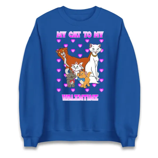Discover My Cat to My Valentine Sweatshirt, Cute Cat Jumper