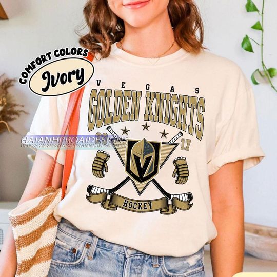 Vintage Vegas Golden Knights Shirt, Hockey Tee, Retro Hockey Fan Shirt for Game Day