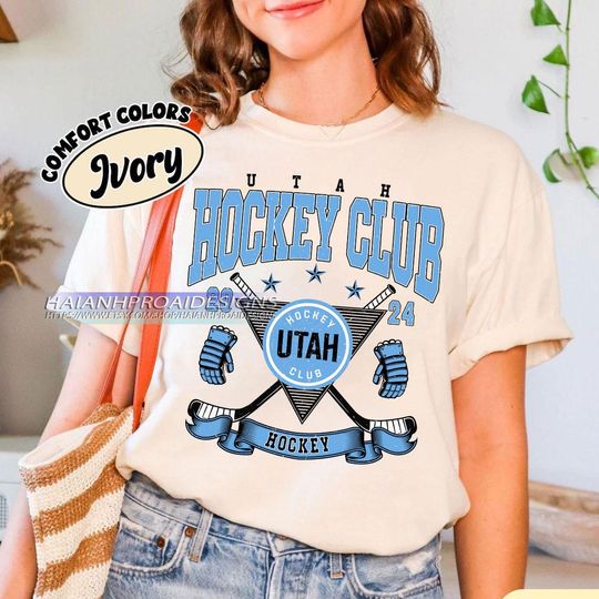Vintage Utah Hockry Clubs Shirt, Hockey Tee, Retro Hockey Fan Shirt for Game Day
