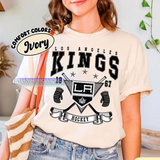 Discover Vintage Los Angeles Kings Shirt, Hockey Tee, Retro Hockey Fan Shirt for Game Day