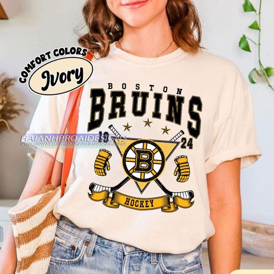 Vintage Boston Bruins Shirt, Hockey Tee, Retro Hockey Fan Shirt for Game Day