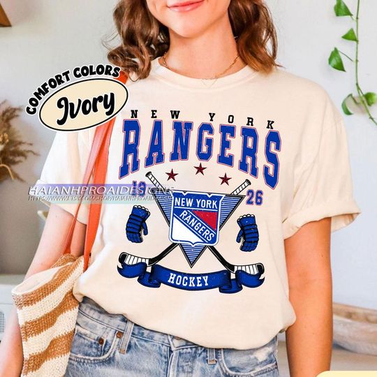 Vintage New York Rangers Shirt, Hockey Tee, Retro Hockey Fan Shirt for Game Day