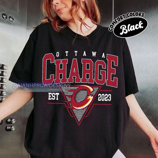 Discover Vintage Ottawa Charge Shirt, Hockey Tee, Retro Hockey Fan Shirt for Game Day