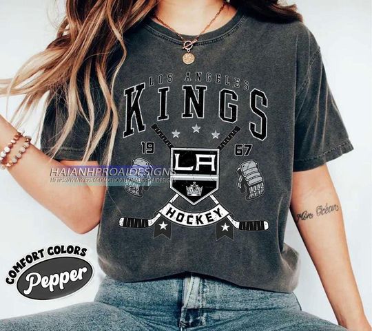 Discover Los Angeles Kings Hockey Shirt, Hockey Tee, Retro Hockey Fan Shirt for Game Day