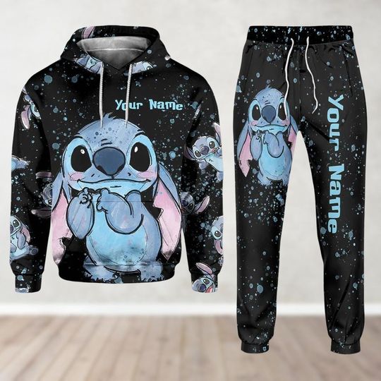 Discover Cute Stitch Hoodie, Men Joggers, Custom Lilo And Stitch Shirt, Disney Cartoon Hoodie, Movie Lover Gift, Disneyland Shirt, Disneyworld