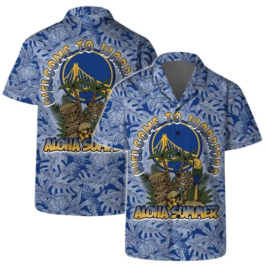 Golden State Basketball Team Wariiorss Hawaiian Shirt Button Down Unisex Adults