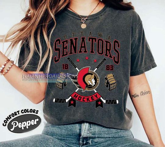 Discover Ottawa Senators Hockey T-Shirt, Gift for Sports Fans, Hockey Fan Shirt