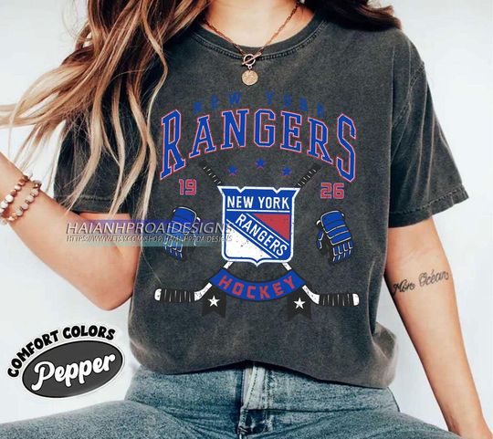 New York Rangers Hockey T-Shirt, Gift for Sports Fans, Hockey Fan Shirt