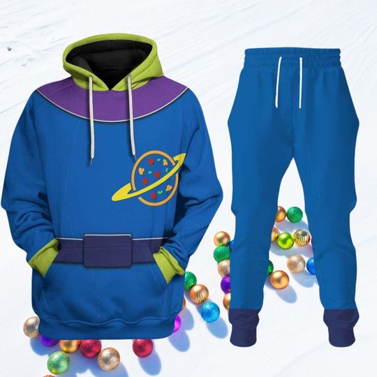 Discover Little Green Aliens Costume Hoodie, Aliens Toy Story 3D Hoodie, Disney Cartoon Cosplay Hoodie, Aliens Jogger Pants, Disneyland Hoodie