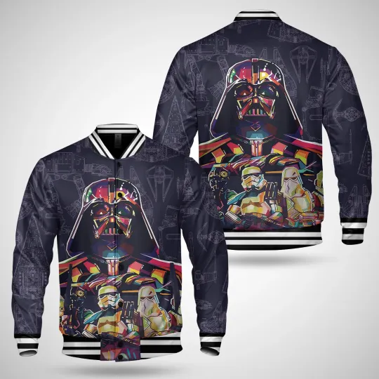 Star Wars Darth Vader And Stormtrooper Team Galaxy's Edge Father's Day Jacket