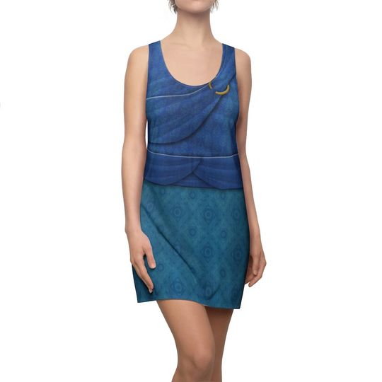 Young Raya Blue Racerback Dress - Raya and The Last Dragon Costume