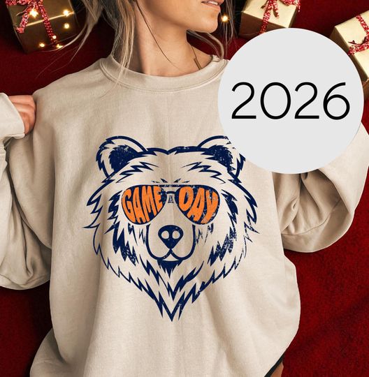 Vintage Chicago Football Sweatshirt, Game Day Sweatshirt, Football Team Sweatshirt