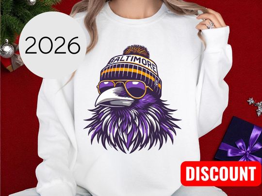 Discover Baltimore Football Raven Sweatshirt, Game Day Sweatshirt, Football Team Sweatshirt