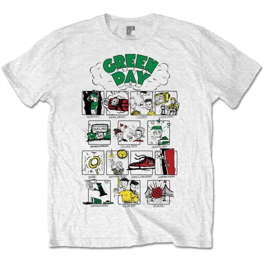 Green Day Dookie Collage Men's T-Shirt White