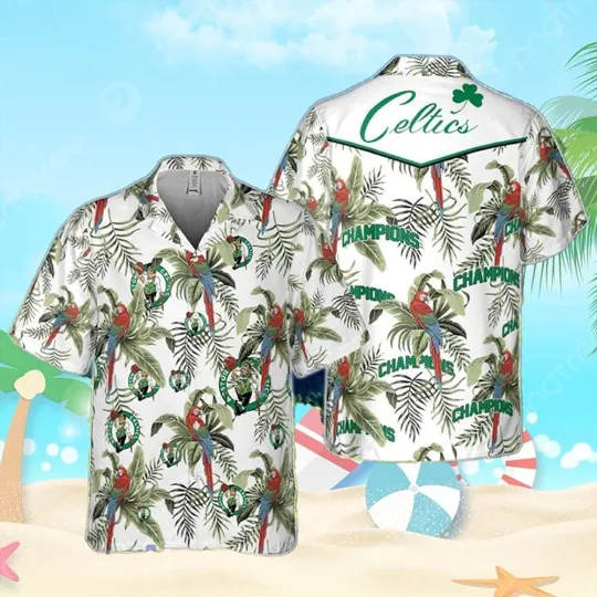 Discover Boston Basketball Team Cellticss Hawaiian Shirt Button Down Unisex Adults, Gift for Fan