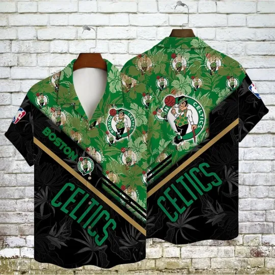 Discover Boston Basketball Team Cellticss Hawaiian Shirt Button Down Unisex Adults, Gift for Fan