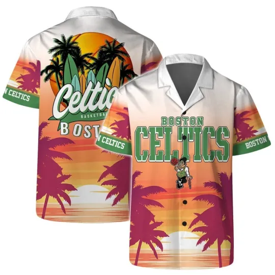 Discover Boston Basketball Team Cellticss Hawaiian Shirt Button Down Unisex Adults, Gift for Fan