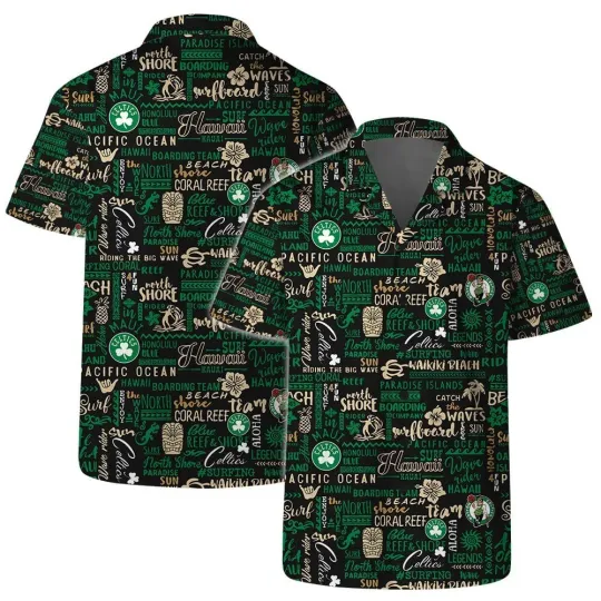 Discover Boston Basketball Team Cellticss Hawaiian Shirt Button Down Unisex Adults, Gift for Fan