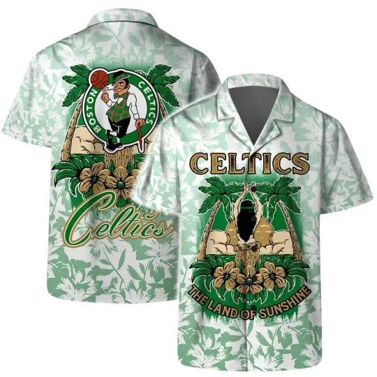 Boston Basketball Team Cellticss Hawaiian Shirt Button Down Unisex Adults, Gift for Fan