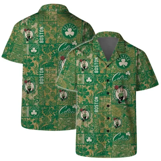 Discover Boston Basketball Team Cellticss Hawaiian Shirt Button Down Unisex Adults, Gift for Fan
