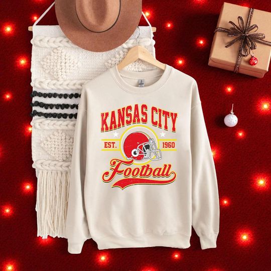 Discover Kansas City Football Sweatshirt, Game Day Sweatshirt, Football Team Sweatshirt