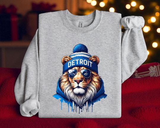 Detroit Football Sweatshirt, Game Day Sweatshirt, Football Team Sweatshirt