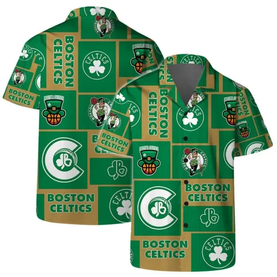 Discover Boston Basketball Team Cellticss Hawaiian Shirt Button Down Unisex Adults, Gift for Fan