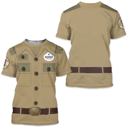 Jungle Cruise Skipper Shirt, Jungle Cruise Costume, Disney Cast Member 3D tshirt