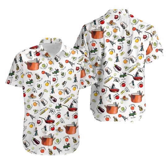 Ratatouille Remy Hawaiian Shirt Casual Button Down