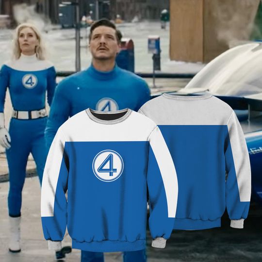 Fantastic Four 2025 Ugly Sweatshirt, The Fantastic Four First Steps Shirt, MCU Reed Richards Cosplay, Fantastic Four Movie Costumes Gift