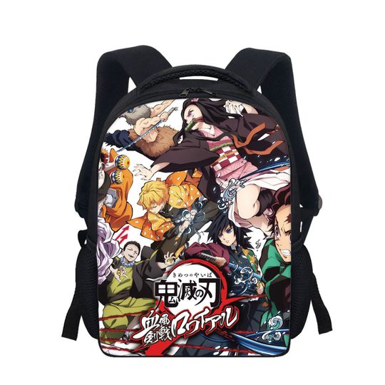 demon Anime Students Backpack, School Shoulder Bag, Back To School Gift