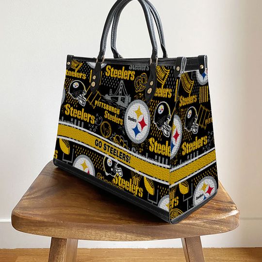Personalized Pittsburgh Football Team Steelerss Leather Handbag Gift