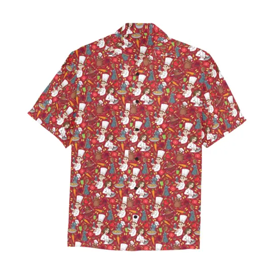 Discover Disney Ratatouille Chef Red Hawaiian Shirt