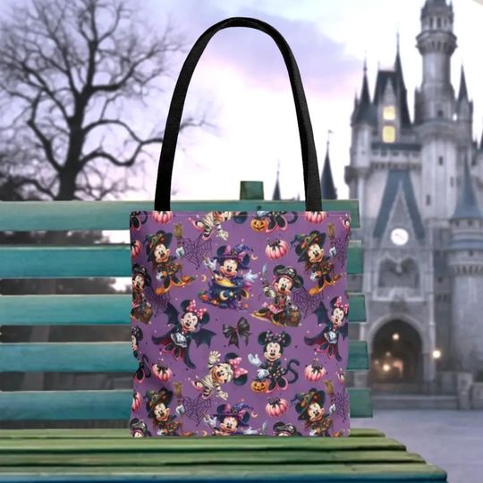 Discover Halloween Party Minnie Tote Bag, Disney Tote Bag Gift
