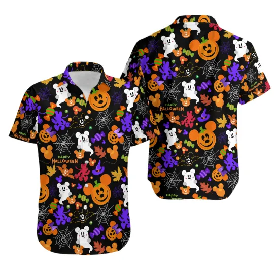 Discover Halloween Disney Hawaiian Shirt Aloha Summer Beach Size S-5XL