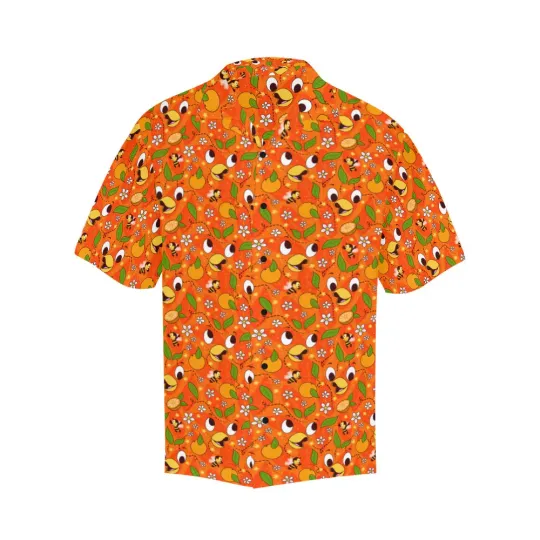Discover Disney Orange Bird Tropical Summer Hawaiian Shirt