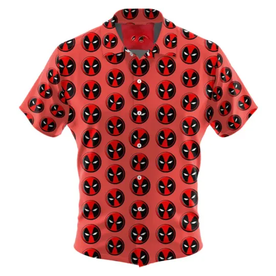 Disney Deadpool Marvel Comics Red Hawaiian Shirt