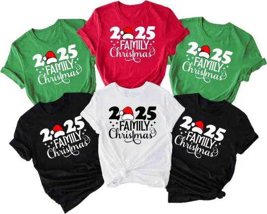 Discover Family Christmas 2025 Matching T-Shirts for Men Women Kids Holiday Gift
