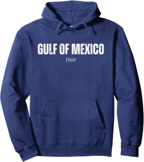 Gulf Of Mexico 1569 American Gulf of Mexico Map Unisex Hooded Sweatshirt