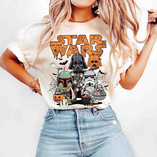 Discover Star Wars Halloween Shirt, Starwars Halloween Shirt ,Star Wars Characters Halloween, Disney Halloween Shirt, Halloween Shirt