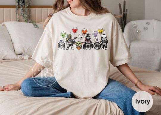 Discover Vintage Star Wars Halloween Shirt, Vintage Halloween Shirt, Disney Halloween Sweatshirt, Disney Family Halloween, Star Wars Halloween Shirts