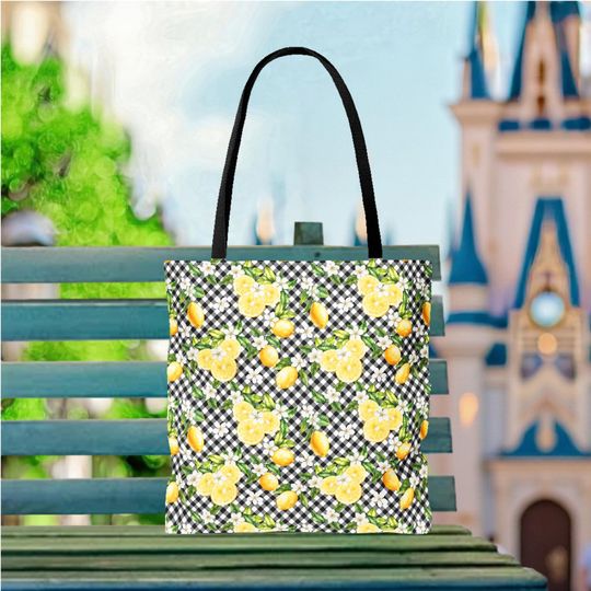 Discover Minnie Mouse Lemons Tote Bag, Disney Tote Bag Gift