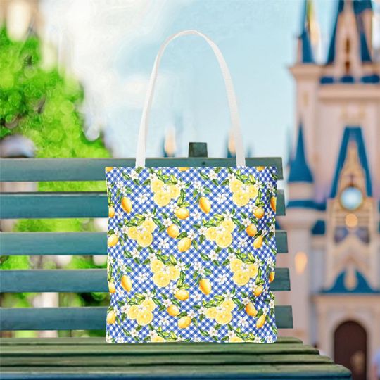 Discover Minnie Mouse Lemons Tote Bag, Disney Tote Bag Gift