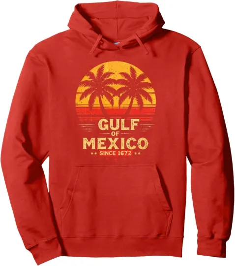 Gulf Of Mexico Retro Vintage Beach Cute Colors Happy Unisex Hooded