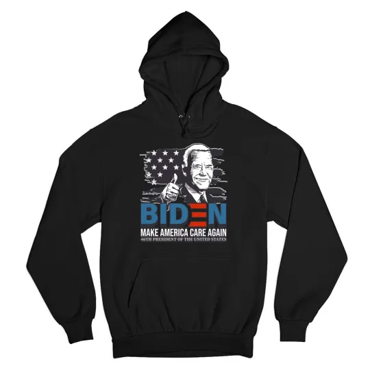Discover Make America Care Again Joe Biden Sweatshirt 46th President of the USA Hoodie