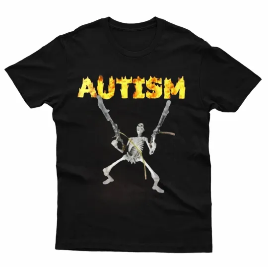 Discover Autism Skeleton Meme T-Shirt Unisex Funny Gift Top