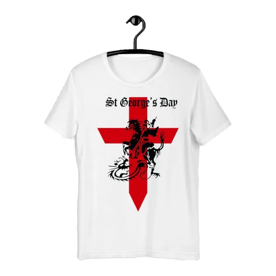 Discover St George's Day T-Shirt England Dragon Knight Kids Men Women Tee