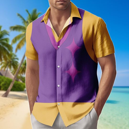 Kpop Demon Hunters Button Shirt, Saja Boys Shorts, Mystery Hawaii Shirt, Demon Hunter Matching Set, Short Sleeve Shirt, Gift for Kpop F