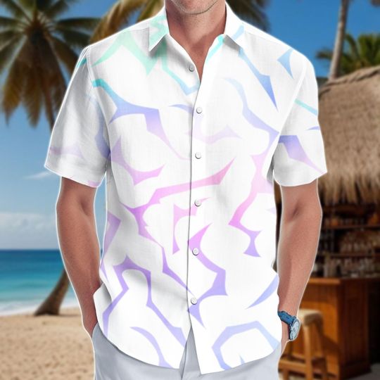 Kpop Demon Hunters Hawaiian Shirt, Huntrix Button Shirt, Demon Hunter Casual Shirt, Short Sleeve Shirt, Kpop Merch, Gift for Kpop Fans